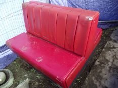 A double sided retro 1950's style diner seat. COLLECT ONLY.