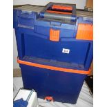 A large tool box complete with tools.
