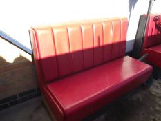 A retro 1950's style diner seat. COLLECT ONLY.