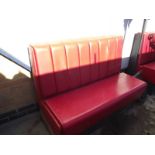 A retro 1950's style diner seat. COLLECT ONLY.