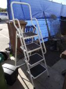 A large four tread step ladder. COLLECT ONLY.