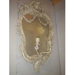 A 20th century Rococo style mirror. COLLECT ONLY.