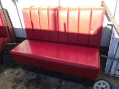 A retro 1950's style diner seat. COLLECT ONLY.