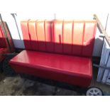 A retro 1950's style diner seat. COLLECT ONLY.