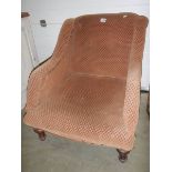 An Edwardian wing arm chair. COLLECT ONLY.
