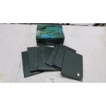 Six Rolex leather wallets (assumed genuine) and a Rolex box replacement.