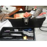 A tool box and tools etc.,