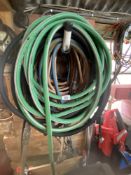 A collection of various pipes and hoses, welding torch, large blow torch, etc. Collect Only.