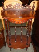 A modern mahogany Canterbury, COLLECT ONLY.