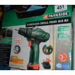 A parkside cordless drill, PAB 10.8 A2.