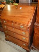 A small Victorian mahogany desk with fitted interior, COLLECT ONLY.