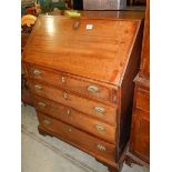 A small Victorian mahogany desk with fitted interior, COLLECT ONLY.