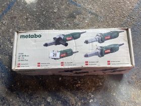 A Metabo straight 110V grinder pop riveter and tyre pressure pump. Collect Only.