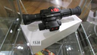 A digital night vision scope with NV illumination, ex demo.