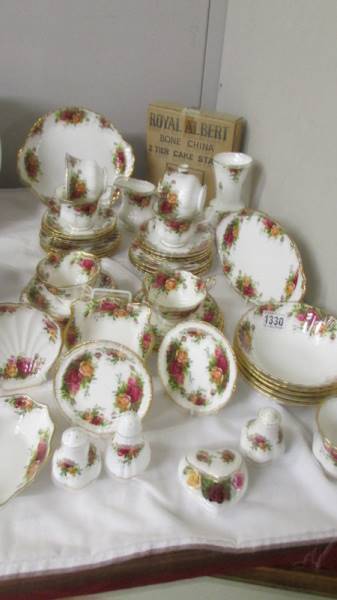 In excess of 45 pieces of Royal Albert Old Country Roses porcelain.