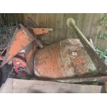 A petrol concrete mixer. (Used a while ago and it was working). Collect Only.