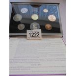 A 1983 cased UK coin collection with certificate.