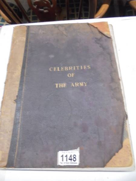 One volume 'Celebrities of the Army'.