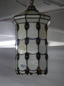 A 20th century Tiffany style hall lampshade.
