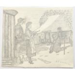 In the manner of Lowry, Laurence Stephen (1887-1976) Pencil drawing on paper