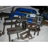 A selection of clamps.