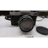 A Rolleiflex SL 35 camera with Carl Zeiss Sonner 2, 8/85 5555304 lens.