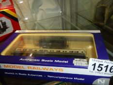 A boxed Dupol 'N' gauge ND-080 set 3 14XX twin pack GWR 1467 and GWR Crest autocoach.