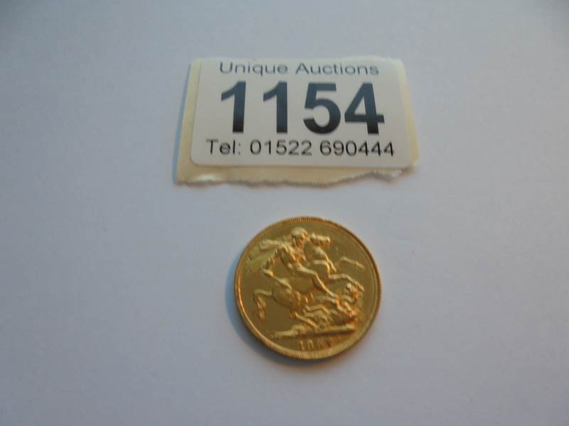 An 1887 Victorian gold sovereign. - Bild 2 aus 2