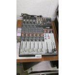 A Behringer Xenyx 1203 USB mixer.