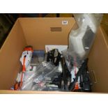 Two working radio controlled helicopters with transmitter and assorted parts, COLLECT ONLY.
