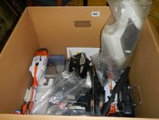 Two working radio controlled helicopters with transmitter and assorted parts, COLLECT ONLY.