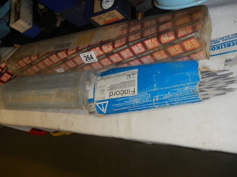 3 boxes of welding rods