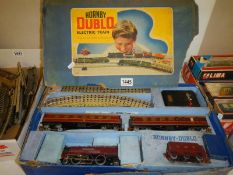 A Hornby Dublo electric train set.