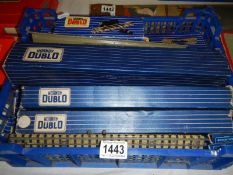 A quantity of Hornby Dublo track and points.