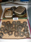 A quantity of different bearings.