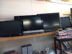 A Logik, a Toshiba. LG and Sony TV, all 26". Not all have remote. (4 in total)