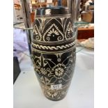 A large vase marked Miri-Sarawak. COLLECT ONLY