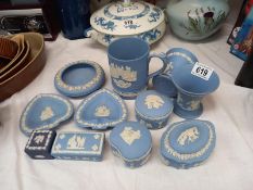 A quantity of pottery including Wedgwood, Jasperware, etc.