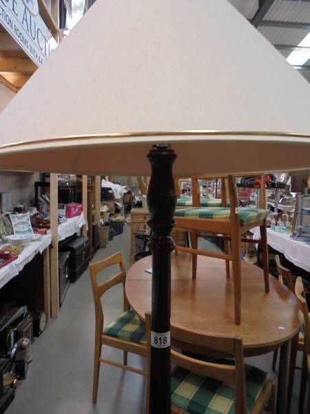 A mahogany standard lamp. COLLECT ONLY - Image 2 of 2