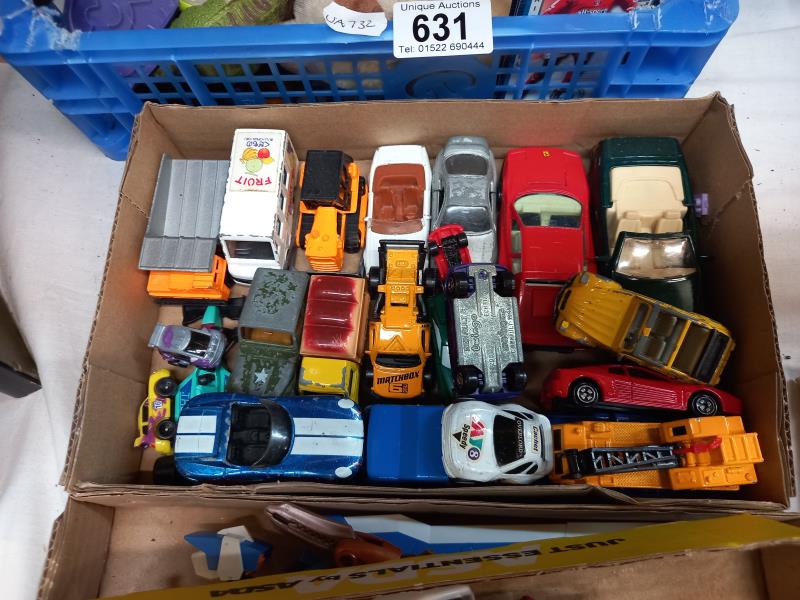 3 boxes of toy cars, figures, etc. - Image 3 of 5