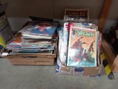 2 Boxes of mixed magazines including TV21 Starlog, SFTV etc.