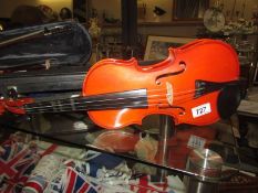 A Skylark violin in hard case. length 31cm.