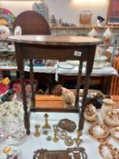 A barley twist leg oval occasional table. COLLECT ONLY.