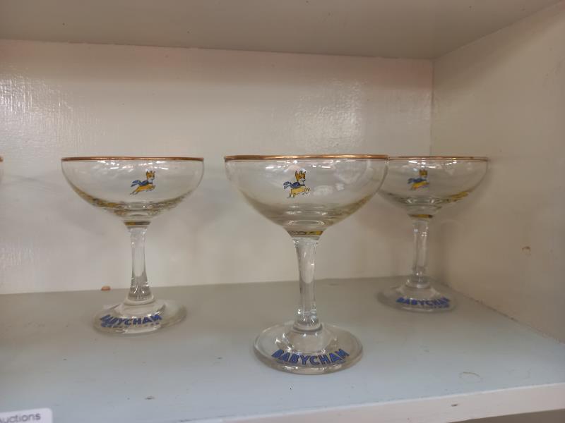 6 Babycham glasses - Image 3 of 3