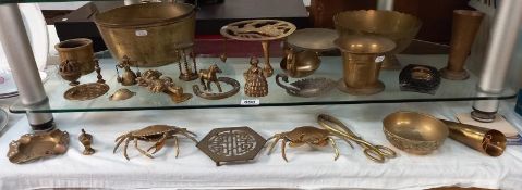 A good lot of brassware etc.