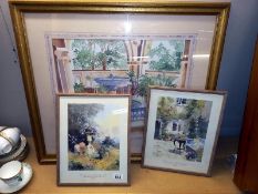 A pair of Stanley Andrews prints and 1 other.