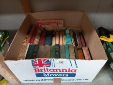 A box of antiquarian collectable and other books including Dickens.