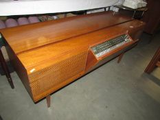 A vintage teak radiogramme, No innards COLLECT ONLY,