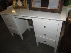 A white painted desk, COLLECT ONLY.