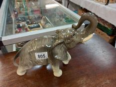 A vintage 'Germany' pottery elephant.